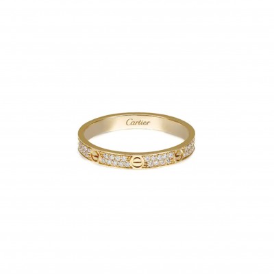 CARTIER LOVE RING MINI MODEL PAVED B4218052